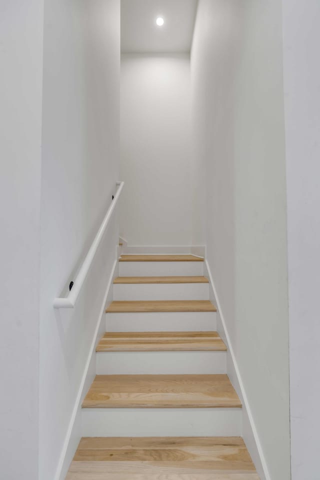 405 Spartina Ln Unit 405, Charleston, SC 29492 - stairway featuring wood finished floors and recessed lighting