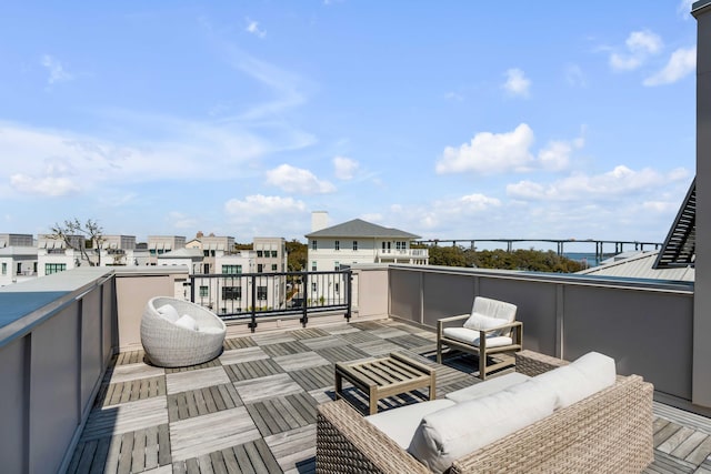 405 Spartina Ln Unit 405, Charleston, SC 29492 - wooden deck with an outdoor hangout area