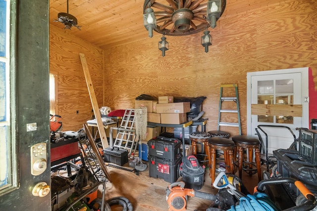 view of storage room