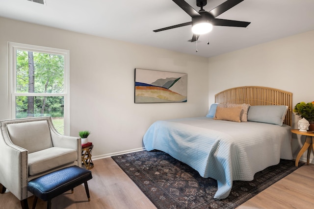 1478 Diamond Blvd, Mount Pleasant, SC 29466 - bedroom featuring wood finished floors and ceiling fan