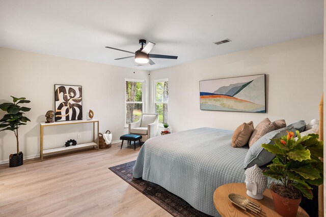 1478 Diamond Blvd, Mount Pleasant, SC 29466 - bedroom featuring light wood finished floors and ceiling fan