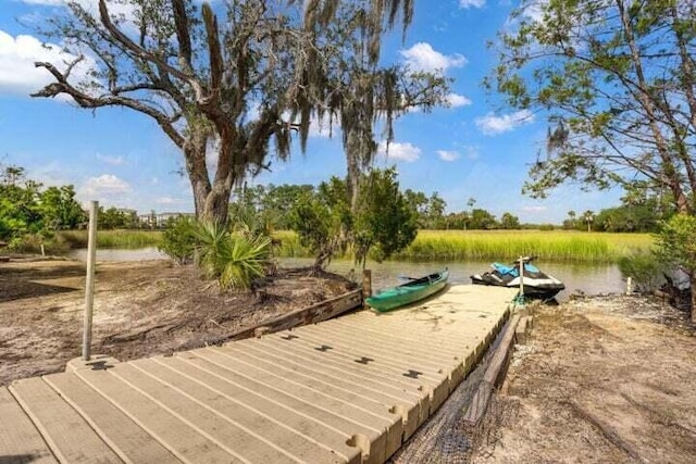 840 Forrest Dr, Charleston, SC 29492 - dock area with a water view
