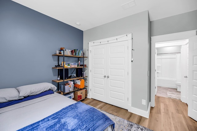 331 Saddlewood Dr, Charleston, SC 29414 - bedroom with light wood-style floors and a closet
