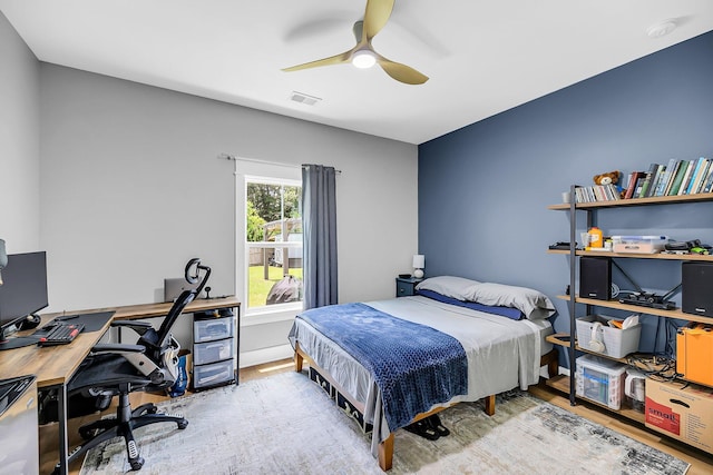 331 Saddlewood Dr, Charleston, SC 29414 - bedroom featuring wood finished floors, a desk, and ceiling fan