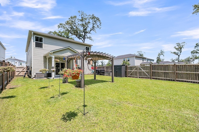 331 Saddlewood Dr, Charleston, SC 29414 - rear view of property with a pergola, a fenced backyard, a gate, and a patio