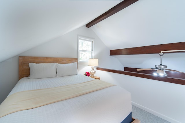 carpeted bedroom featuring baseboards
