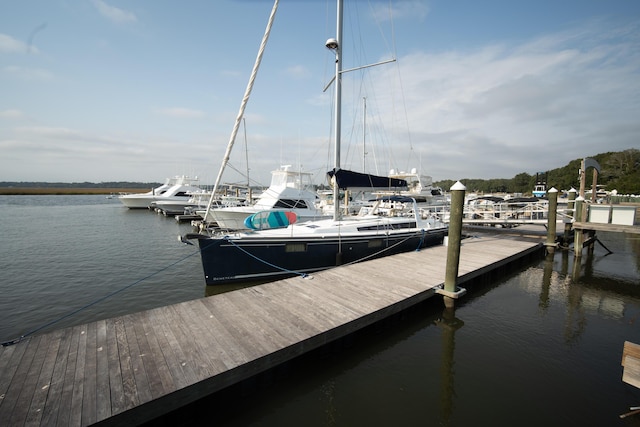 dock with a water view
