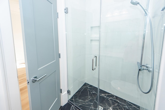 bathroom with walk in shower