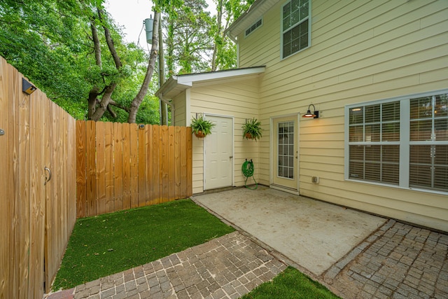 exterior space featuring fence
