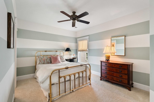 1527 Wando View St, Charleston, SC 29492 - bedroom with light colored carpet, baseboards, and ceiling fan