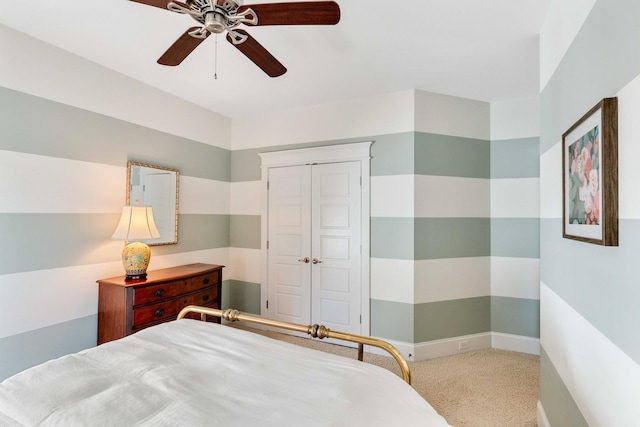 1527 Wando View St, Charleston, SC 29492 - bedroom featuring carpet floors, a ceiling fan, and baseboards