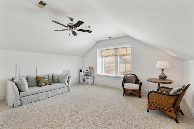 1527 Wando View St, Charleston, SC 29492 - living area with carpet, vaulted ceiling, and baseboards