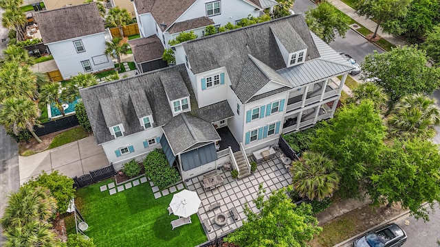 birds eye view of property featuring a residential view
