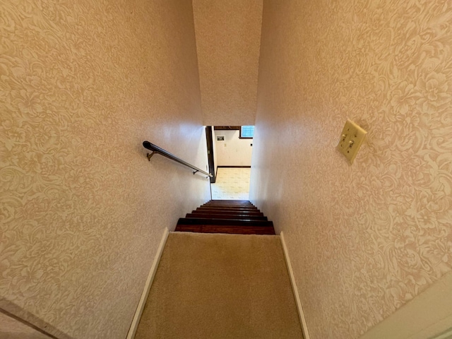 view of stairway