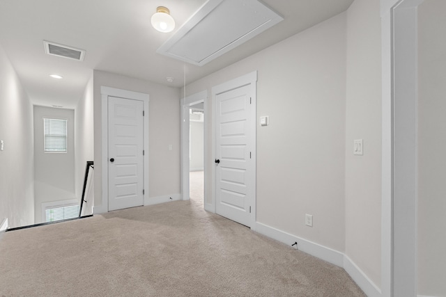 5133 Park Creek Ave, North Charleston, SC 29418 - carpeted spare room with attic access and baseboards
