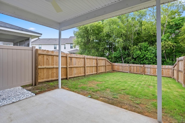 5133 Park Creek Ave, North Charleston, SC 29418 - view of yard featuring ceiling fan and a patio