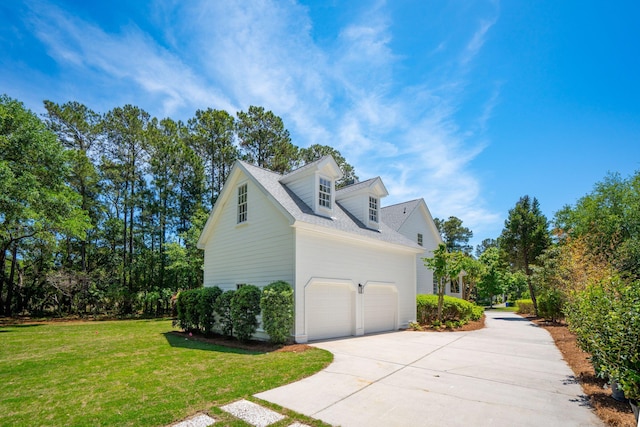 380 Tidal Reef Cir, Mount Pleasant, SC 29464 - view of property exterior featuring concrete driveway, a lawn, and an attached garage