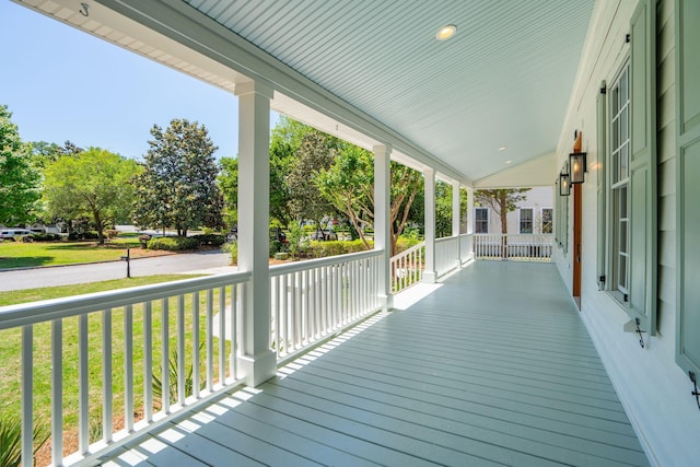 380 Tidal Reef Cir, Mount Pleasant, SC 29464 - wooden terrace with covered porch and a yard