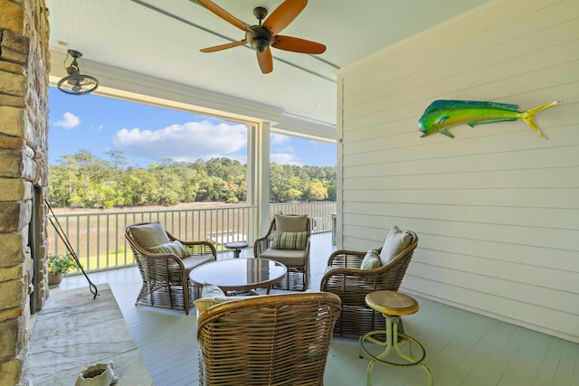 112 Berkshire Dr, Wando, SC 29492 - sunroom / solarium with ceiling fan