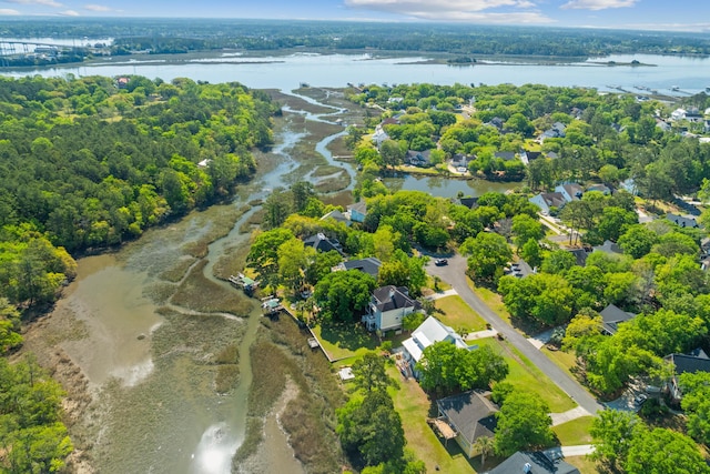 112 Berkshire Dr, Wando, SC 29492 - birds eye view of property with a residential view and a water view