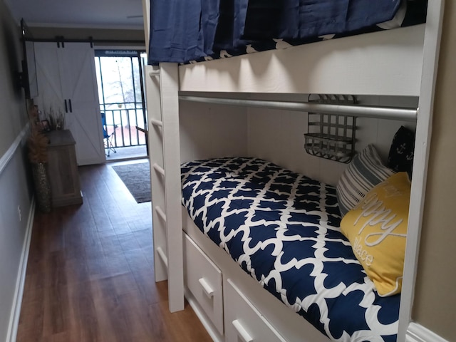 1205 Cypress Pointe Unit A205, Manning, SC 29102 - bedroom with wood finished floors