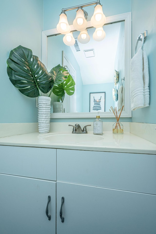 bathroom with vanity