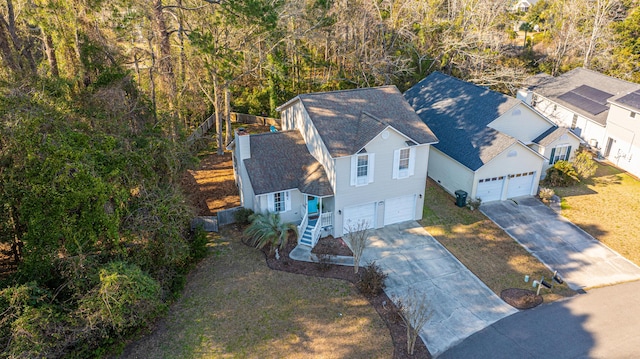 birds eye view of property