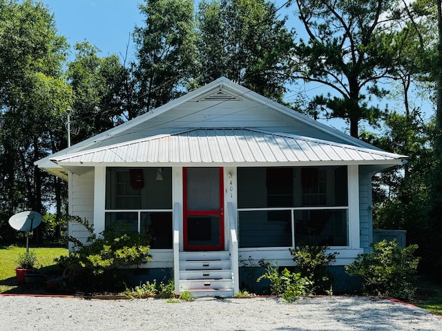 view of bungalow-style home