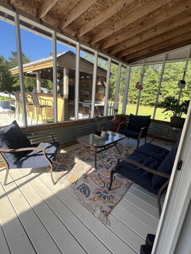 1173 Penny Creek Dr, Ruffin, SC 29475 - sunroom / solarium with an outdoor hangout area and plenty of natural light