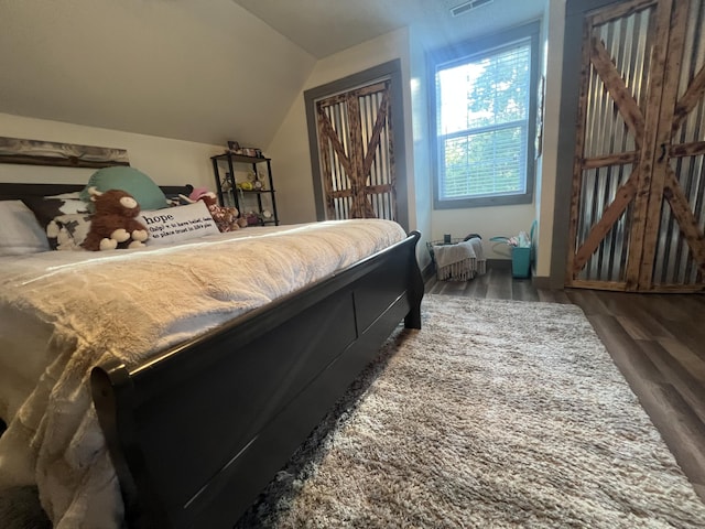 1173 Penny Creek Dr, Ruffin, SC 29475 - bedroom featuring wood finished floors and lofted ceiling