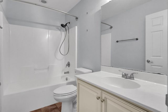 102 Brutus Ln, Summerville, SC 29485 - full bathroom featuring toilet, tile patterned floors, vanity, and shower / bathtub combination