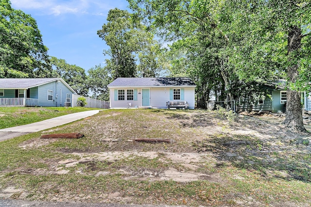 5806 Robinhood Dr, Hanahan, SC 29410 - view of front of house with fence and concrete driveway