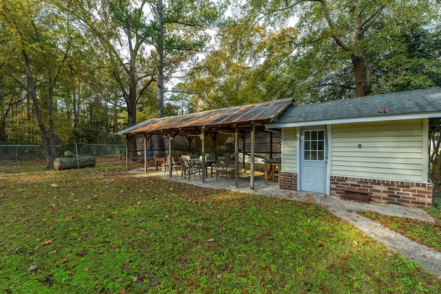 exterior space featuring a patio