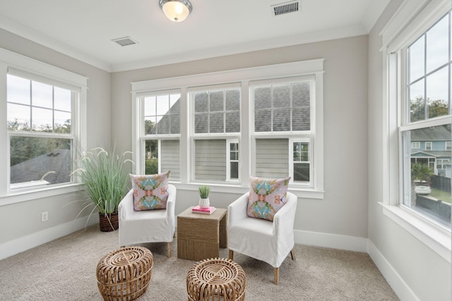 sunroom / solarium featuring a healthy amount of sunlight