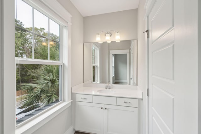 bathroom featuring vanity