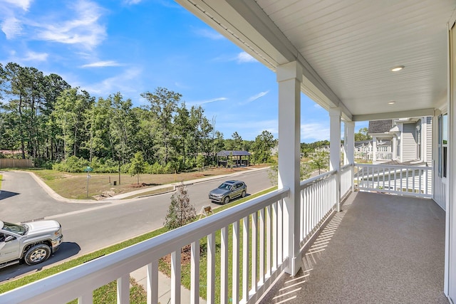 view of balcony