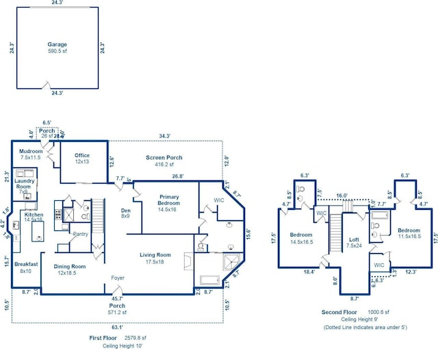 707 Royall Ave, Mount Pleasant, SC 29464 - floor plan