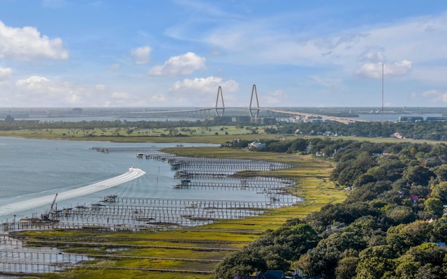 707 Royall Ave, Mount Pleasant, SC 29464 - drone / aerial view featuring a water view