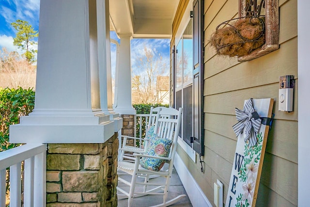 view of balcony