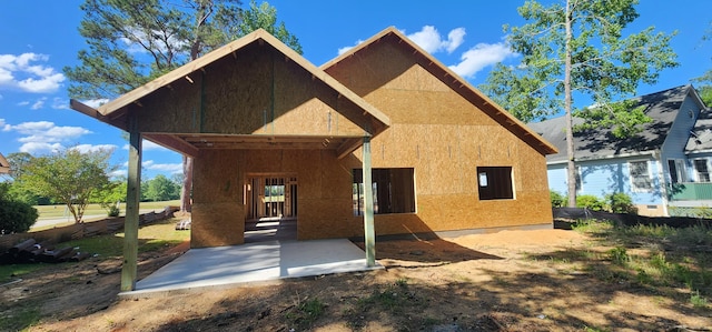 213 Myrtlewood Dr, Santee, SC 29142 - view of front of house featuring a patio area and stucco siding