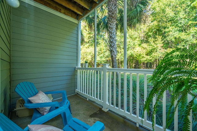 view of balcony