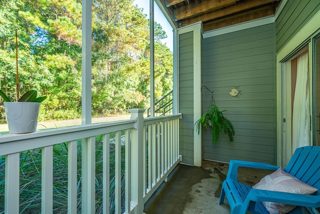 view of balcony