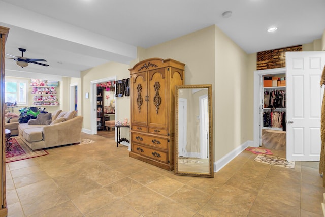 interior space featuring baseboards