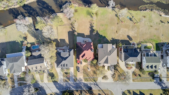 aerial view featuring a residential view
