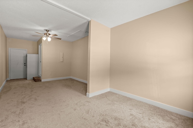 8116 Long Shadow Ln, North Charleston, SC 29406 - unfurnished room with a ceiling fan, carpet flooring, and attic access