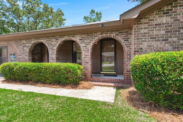 8116 Long Shadow Ln, North Charleston, SC 29406 - property entrance featuring brick siding