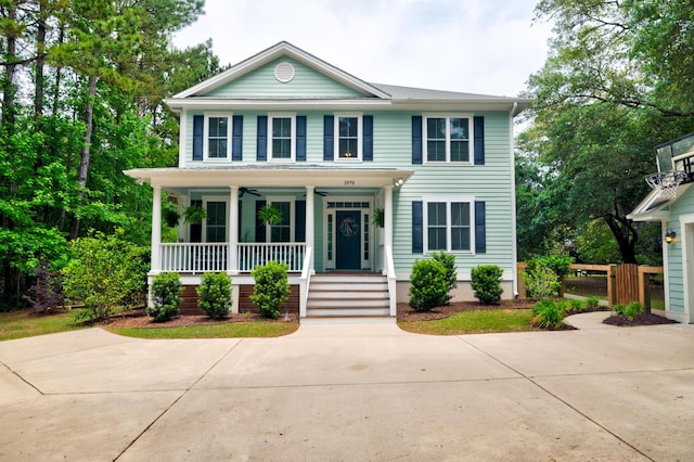 1976 Liberia Rd, Wadmalaw Island, SC 29487 - view of front facade featuring covered porch