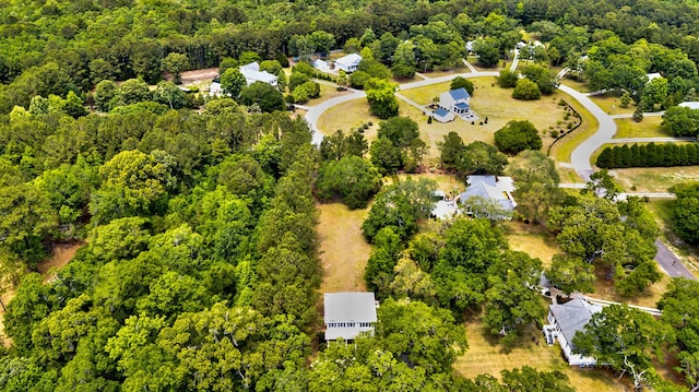 1976 Liberia Rd, Wadmalaw Island, SC 29487 - drone / aerial view of a heavily wooded area