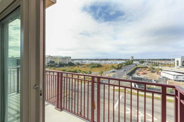 view of balcony