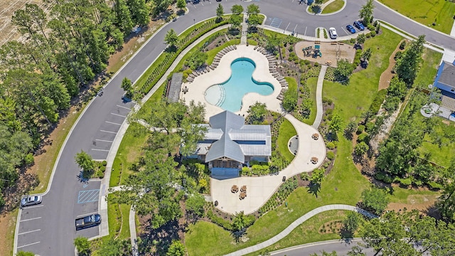 9829 English Elm St, Ladson, SC 29456 - bird's eye view of a pool area